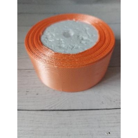 Ленты атласные однотонные 4 см цв. светло-оранжевый